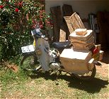Mijn nieuwe fietstas, een origineel Paraguayaans design